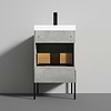 Kaleb 20'' Cement Gray Vanity and Counter