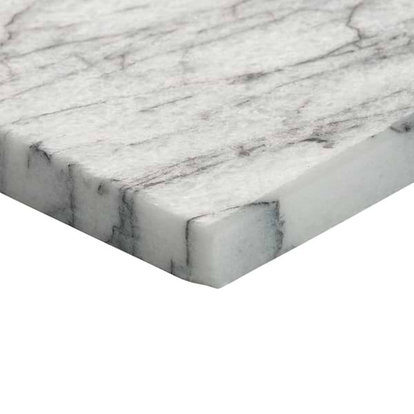 Velour Lilac 4x4 Leather Marble Tile in White, Purple, View 8, open zoomed image