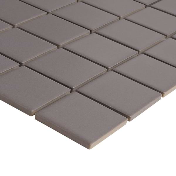 Serenity Dark Gray 2x2 Matte Porcelain Mosaic Tile