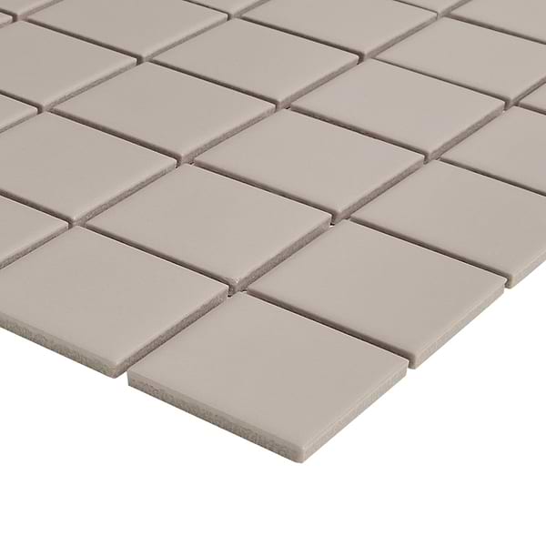 Serenity Taupe Gray  2x2 Matte Porcelain Mosaic Tile