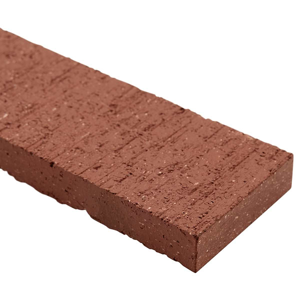 Brownstone Red 2x7 Textured Wire Cut Clay Thin Brick Tile