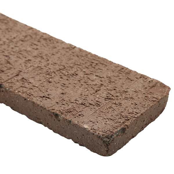 Brownstone Flashed Brown 3x7 Tumbled Wire Cut Clay Thin Brick Tile