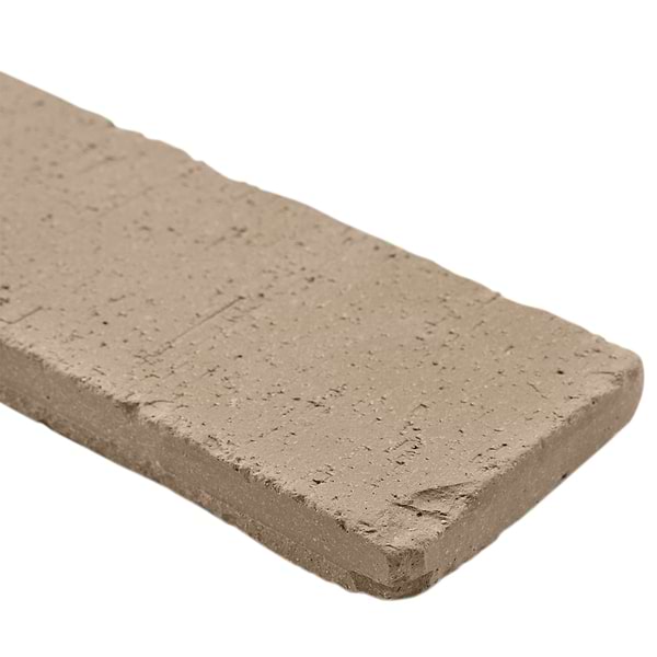 Brownstone Gray 3x7 Tumbled Wire Cut Clay Thin Brick Tile