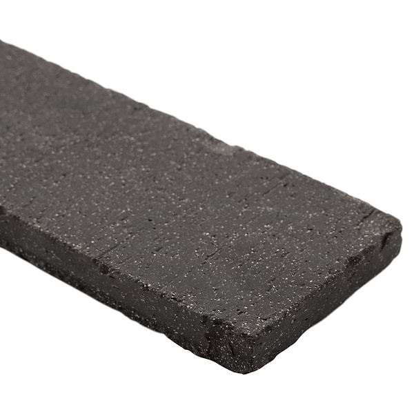 Brownstone Charcoal Black 3x7 Tumbled Wire Cut Clay Thin Brick Tile