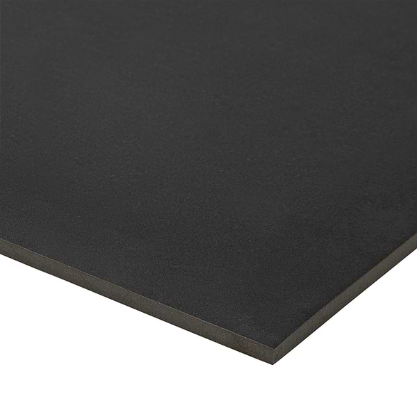 Lines Brass Inlay Black 24X24 Matte Porcelain Tile in Black and Gold, View 8, open zoomed image