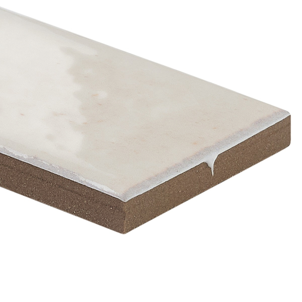 Essa White 2x6 Terracotta Look Polished Porcelain Tile in White, View 8, open zoomed image