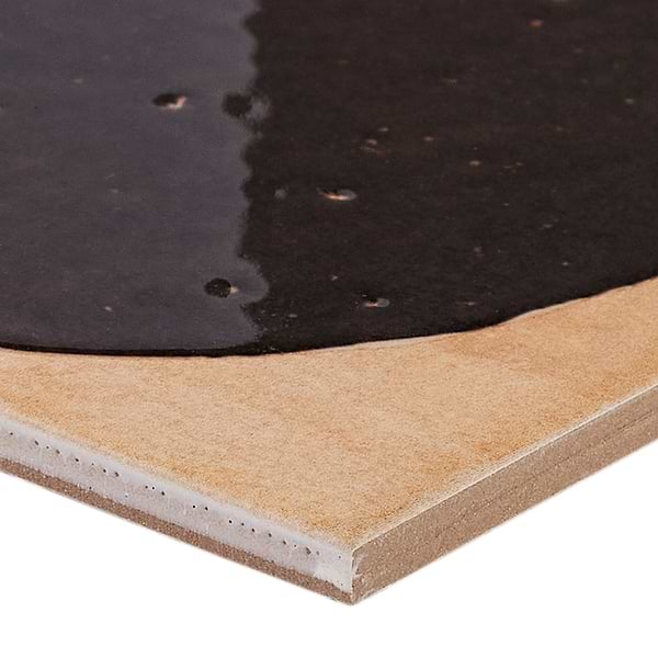 Essa Deco Black 6x6 Terracotta Look Polished and Matte Porcelain Tile in Black, Terracotta, View 8, open zoomed image
