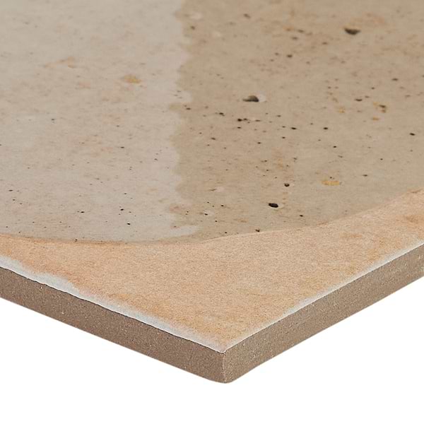Essa Deco Sand Beige 6x6 Terracotta Look Polished and Matte Porcelain Tile in Beige, Terracotta, View 8, open zoomed image