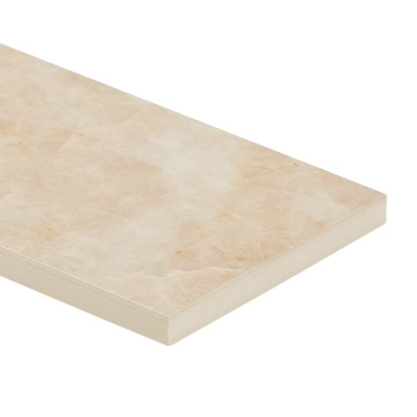 Grand Taj Mahal Champagne Beige 4x24 Stone Look Polished Porcelain Tile in Beige, View 8, open zoomed image