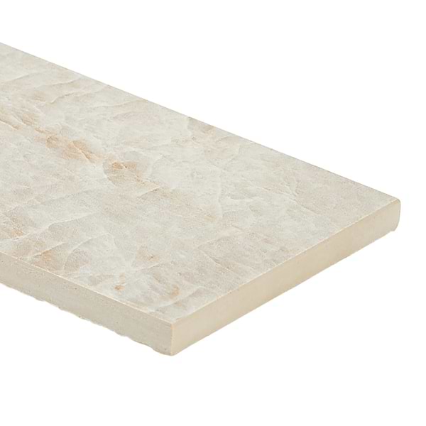 Grand Taj Mahal Pearl Beige 4x24 Stone Look Matte Porcelain Tile in Beige, View 8, open zoomed image