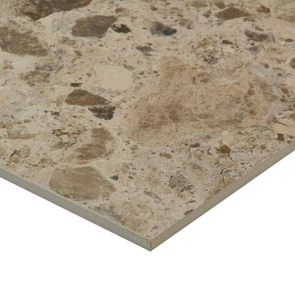 Rizo Desert Beige 48x48 Terrazzo Look Matte Porcelain Tile