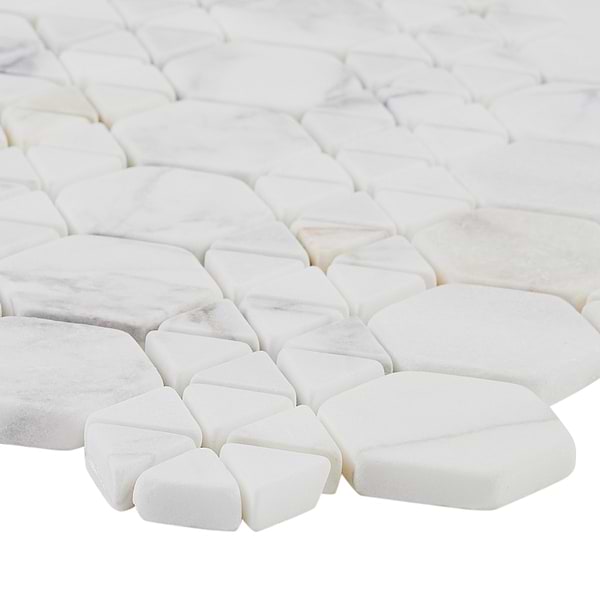 Aspekt Calacatta 2" Hexagon Honed Marble Mosaic Tile