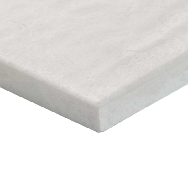 Velour Vanilla 4x4 Leather Marble Tile in Warm White, View 9, open zoomed image