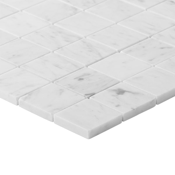 Bianco Carrara 2x2 Polished Marble Mosaic Tile