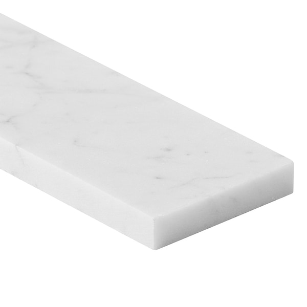 Bianco Carrara 2x8 Polished Marble Tile