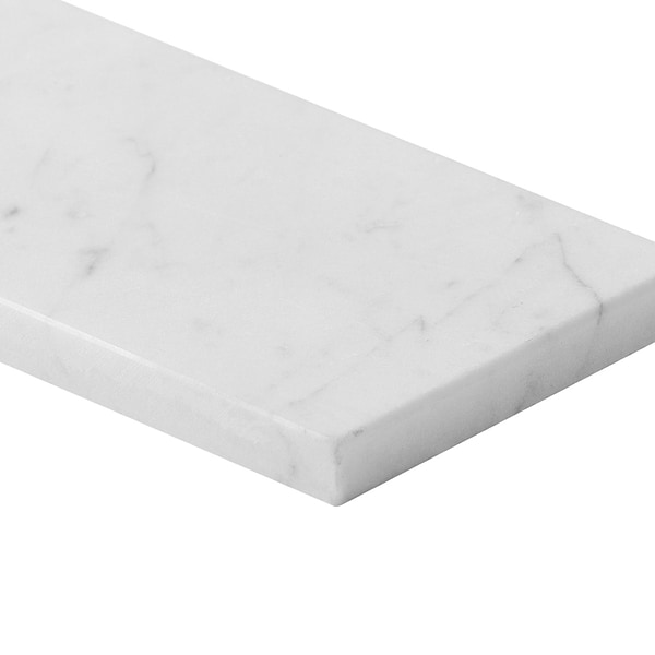 Bianco Carrara 3x12 Honed Marble Tile