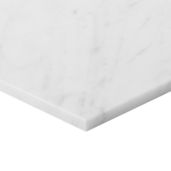 Bianco Carrara 8x8 Honed Marble Tile