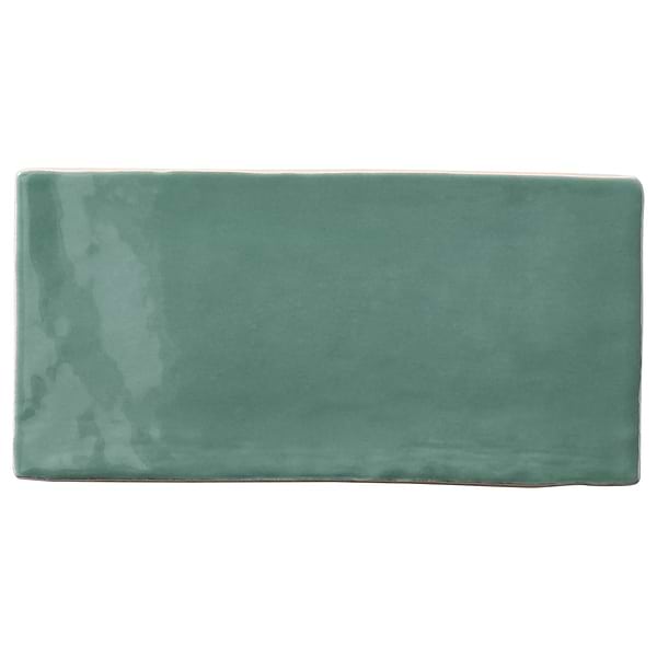 Lancaster Open Seas Green 3x6 Polished Ceramic Wall Tile