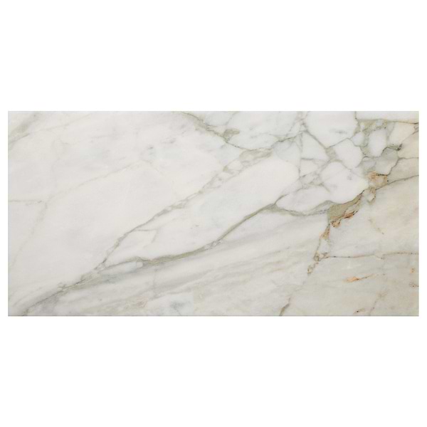 Calacatta Verde Premium 12x24 Honed Marble Tile