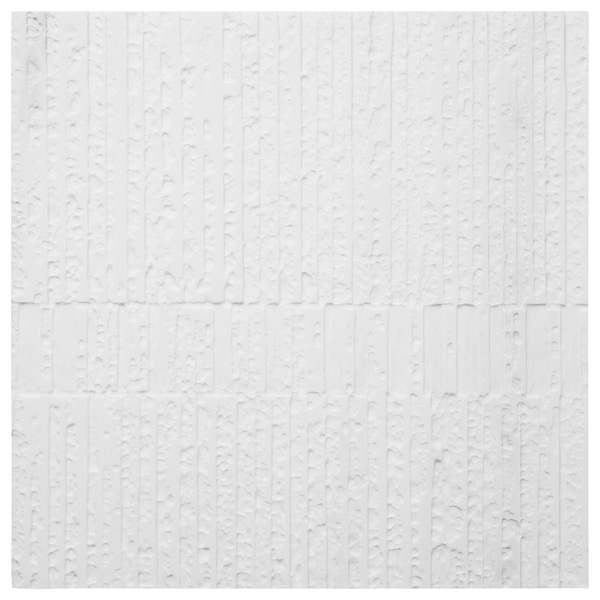 Stretto Carved Thassos 16x16 Textured Honed Marble Tile in White, View 8, open zoomed image