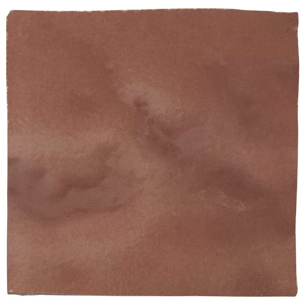 Zelora Chestnut Brown 4x4 Zellige Look Glossy Ceramic Tile