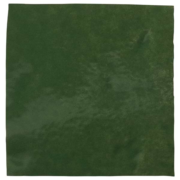 Zelora Forest Green 4x4 Zellige Look Glossy Ceramic Tile