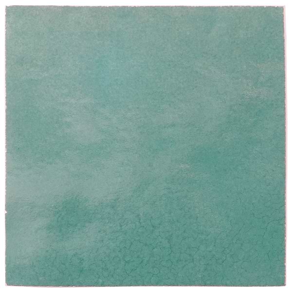 Zelora Mint Green 4x4 Zellige Look Glossy Ceramic Tile