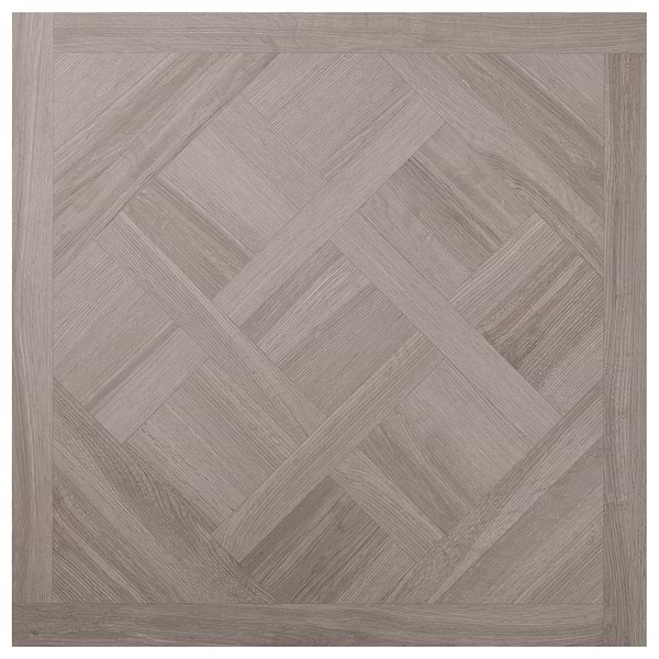 Marsai Traditional Parquet Weathered Oak 32x32 Wood Look Matte Porcelain Tile in Brown, View 8, open zoomed image