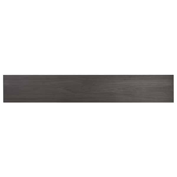 Millie Ebony Black 10x60 XL Wood Look Matte Porcelain Tile in Black, View 8, open zoomed image