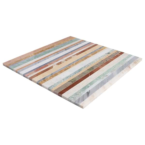 Isla Sunset Multicolor 16x16 Polished Marble Mosaic Tile