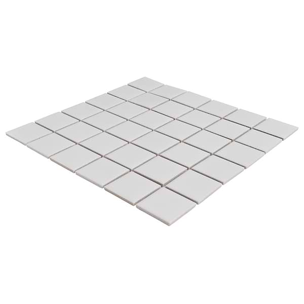 Serenity White 2x2 Matte Porcelain Mosaic Tile