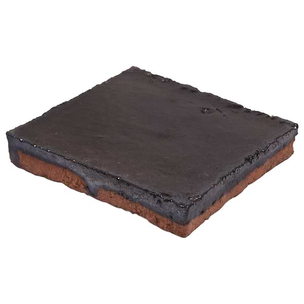 Terra Ember Jet Black 4x4 Handmade Metallic Crackled Matte Terracotta Tile in Black, View 8, open zoomed image