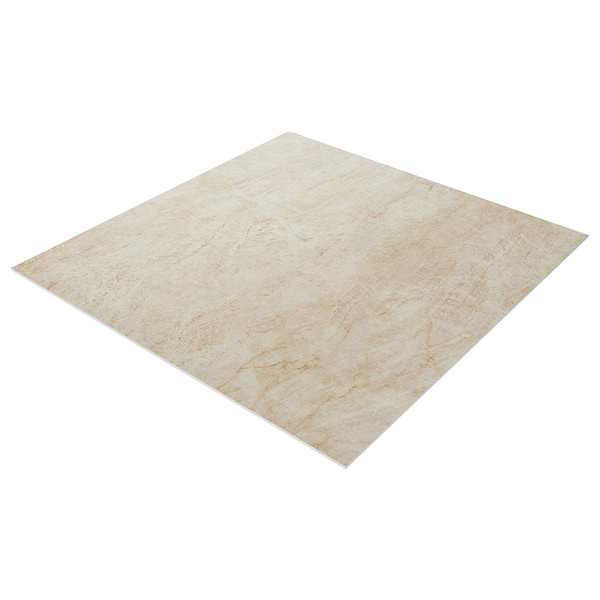 Grand Taj Mahal Fawn Beige 48x48 Stone Look Polished Porcelain Tile in Beige, View 8, open zoomed image