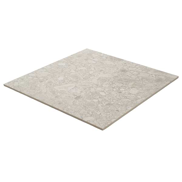Rizo Silver Beige 24x24 Terrazzo Look Matte Porcelain Tile