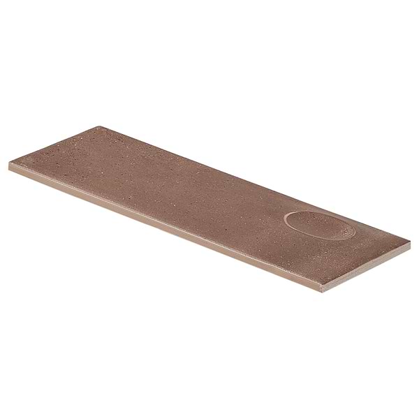 Telos Deco Earth Brown 4x12 Terracotta Look Matte Ceramic Tile in Brown, View 6, open zoomed image