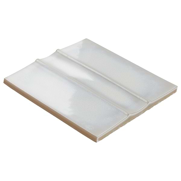 Kinro Winter White 6x6 3D  Crackled Glossy Porcelain Tile in White, View 7, open zoomed image