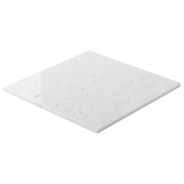 Bianco Carrara Premium "C" 12x12 Polished Marble Tile in White, View 8, open zoomed image