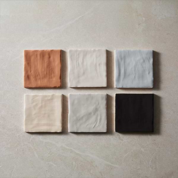 Montauk Sand Dune Beige 4x4 Mixed Finish Ceramic Tile in Cream, View 11, open zoomed image
