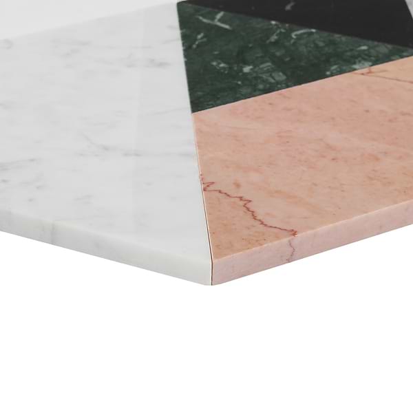 Prism Rosa Pink Polished Marble Mosaic Tile