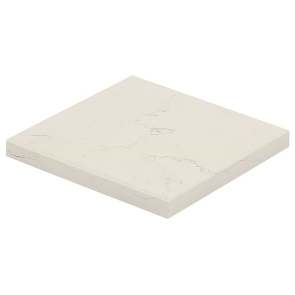 Bianco Perlino 4x4 Brushed Marble Tile