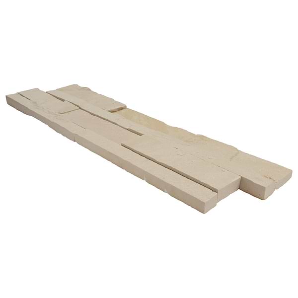 Tenerife Portland Beige 6x24 Splitface Sandstone Stacked Stone Tile