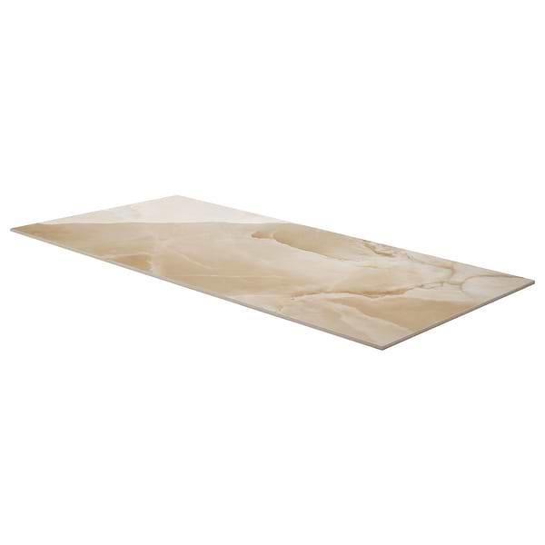 Harmonyx Champagne Beige 24x48 Onyx Look Polished Porcelain Tile in Beige, View 8, open zoomed image