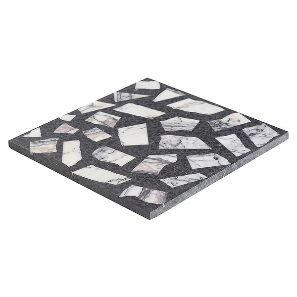 True Terrazzo Lilac Gray 16x16 Honed Terrazzo Tile