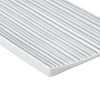 Nabi Subway Arctic Blue 4.5x9 Fluted Ridged Crackled Glossy Glass Tile