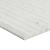Stonework Peak Alaska White 12x24 3D Satin Marble Tile