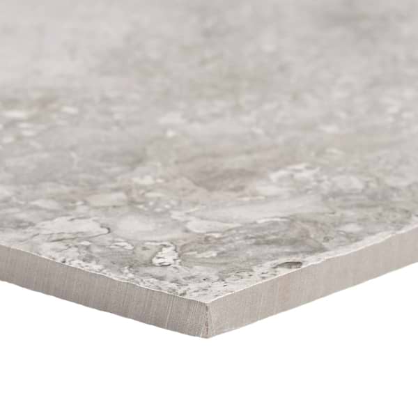 Seville Efeso Gray 24x24 Travertine Look Matte Porcelain Tile