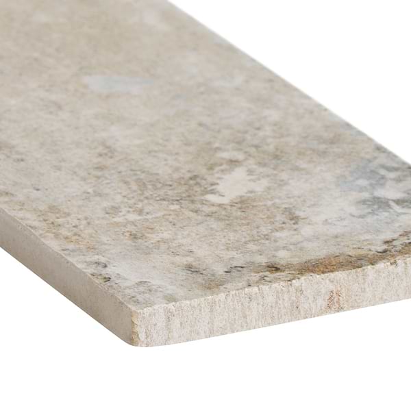 Sample-Seville Pergamo Beige 3x12 Travertine Look Matte Porcelain Tile