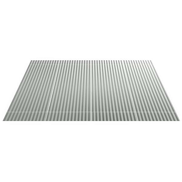 Mod Aquamarine 12x36 3D Fluted Matte Ceramic Tile