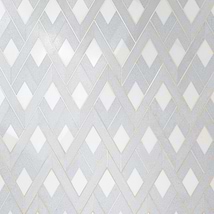 Zeta Celeste Blue Polished Marble and Brass Watejet Mosaic Tile