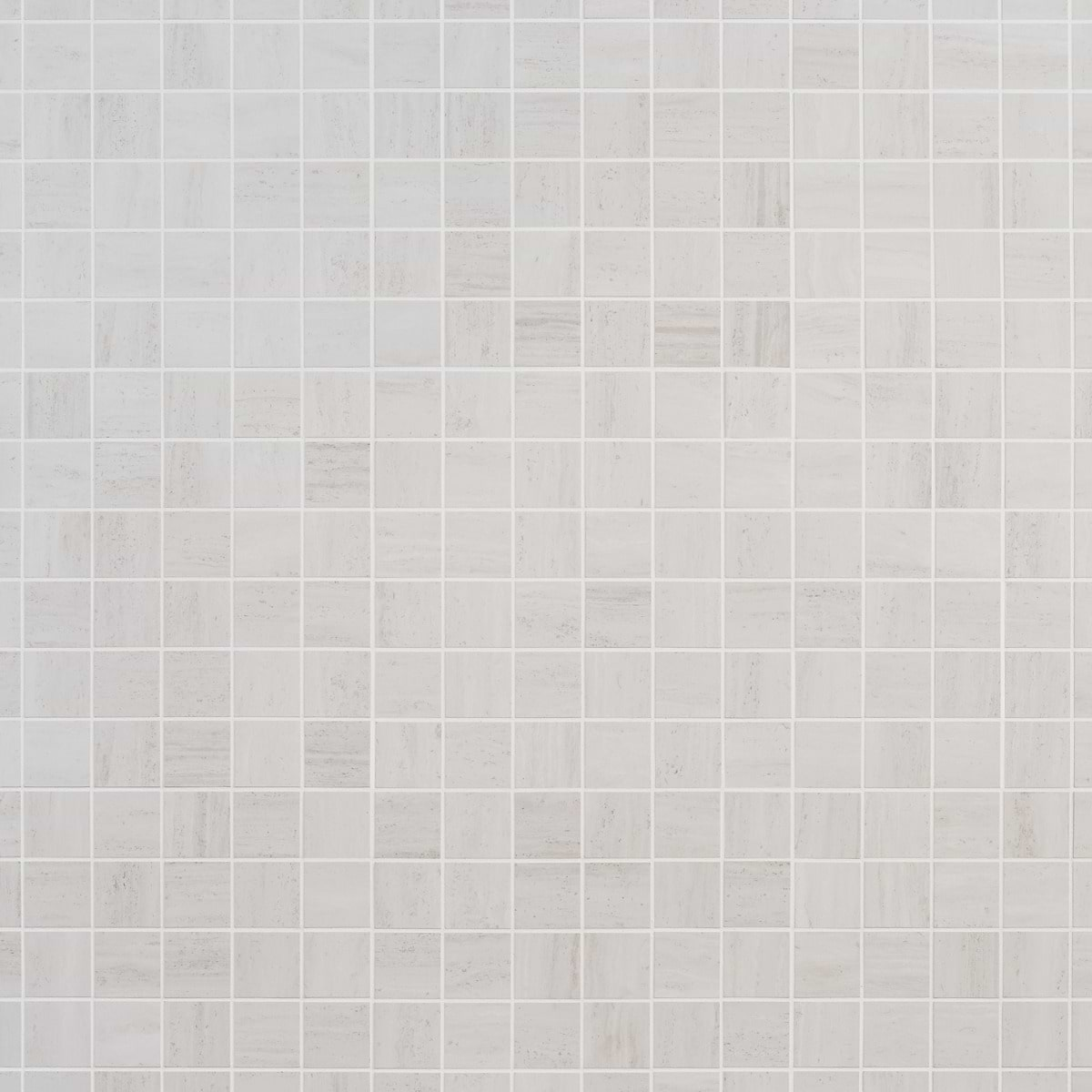 Nashville White 2x2 Travertine Look Matte Porcelain Mosaic Tile